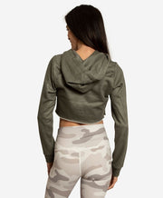 Ador Drawstring Crop Hoodie - Athleivate